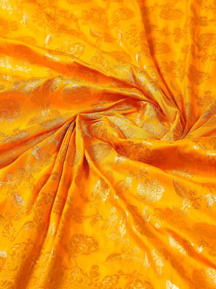Mustard Woven Design Art Silk Saree