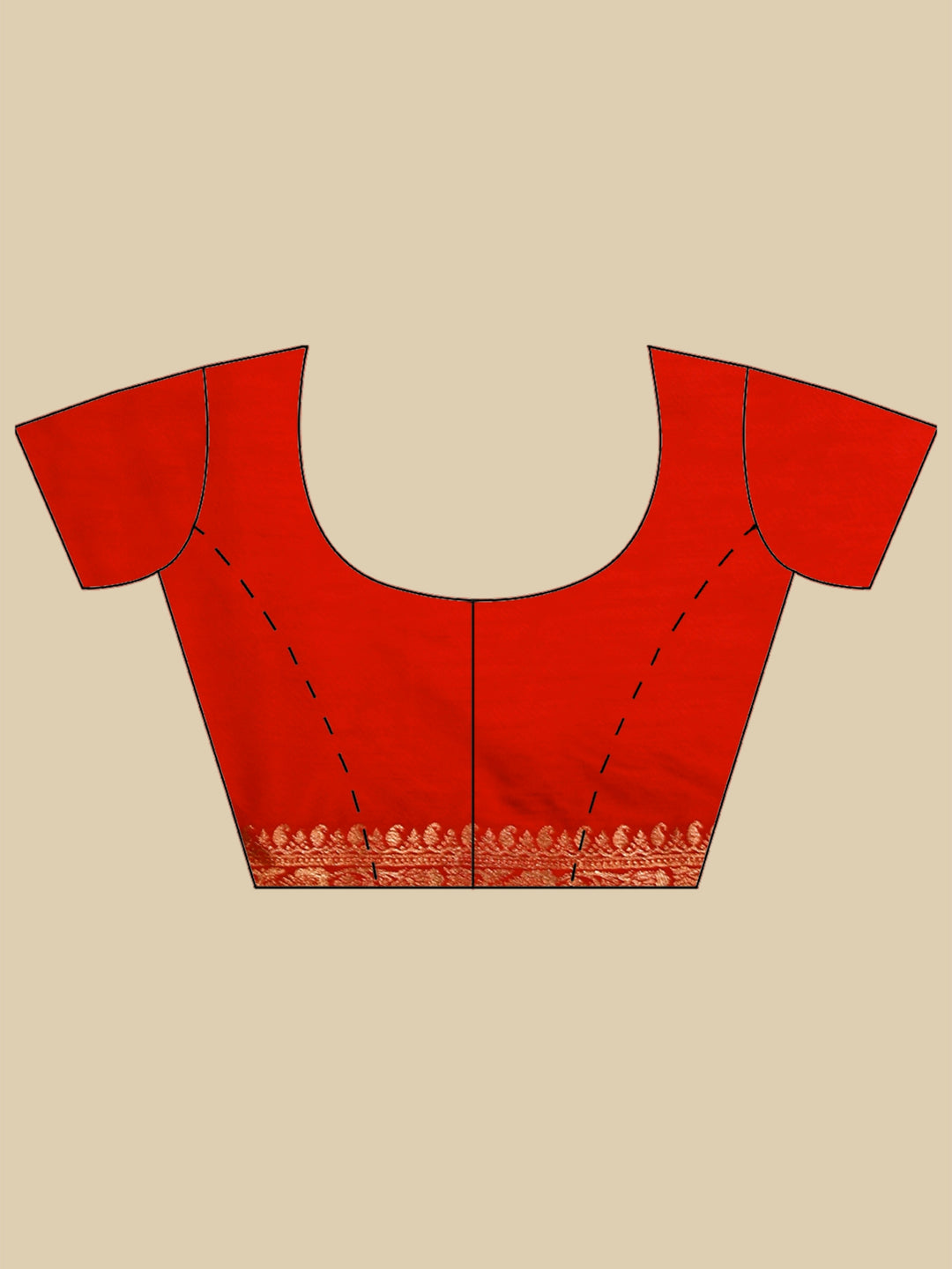 Red Woven Design Art Silk Saree