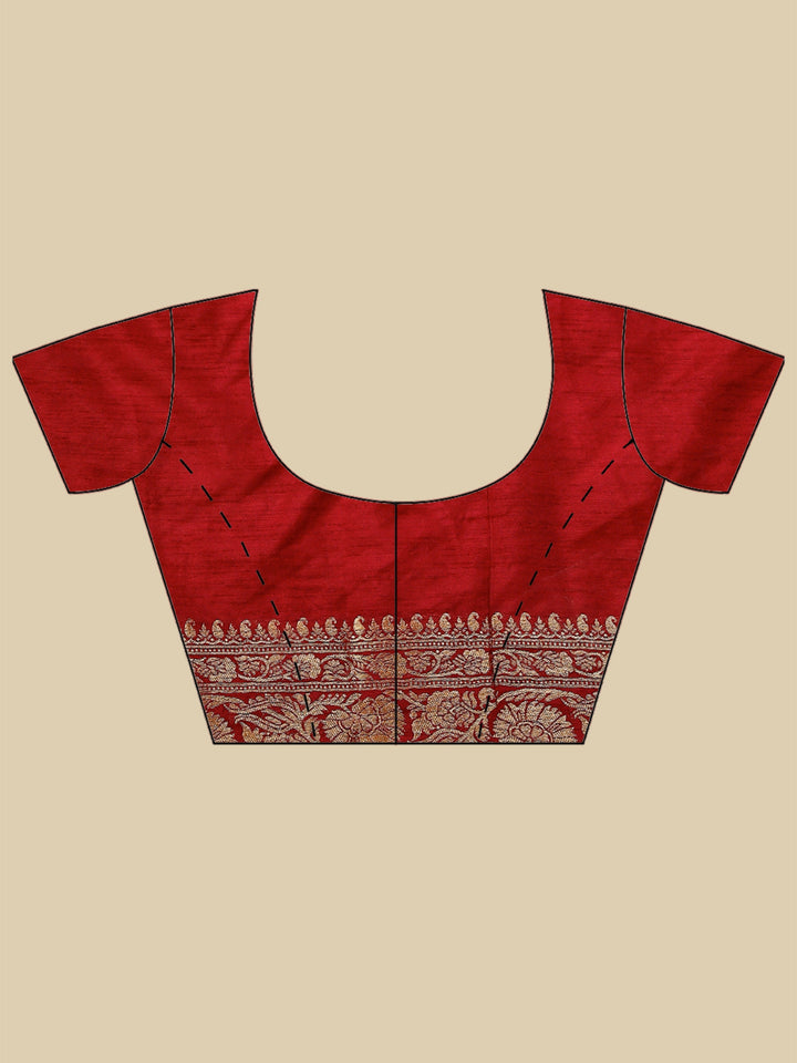 Wine Woven Design Art Silk Saree
