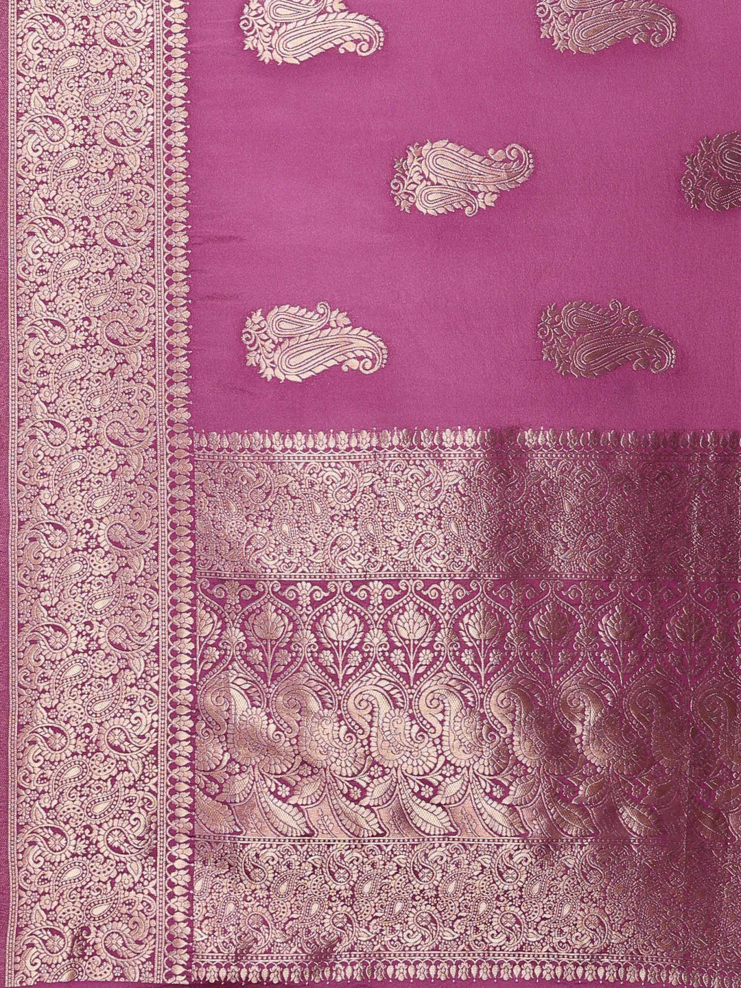 Zari Border Booti Handloom Woven Saree