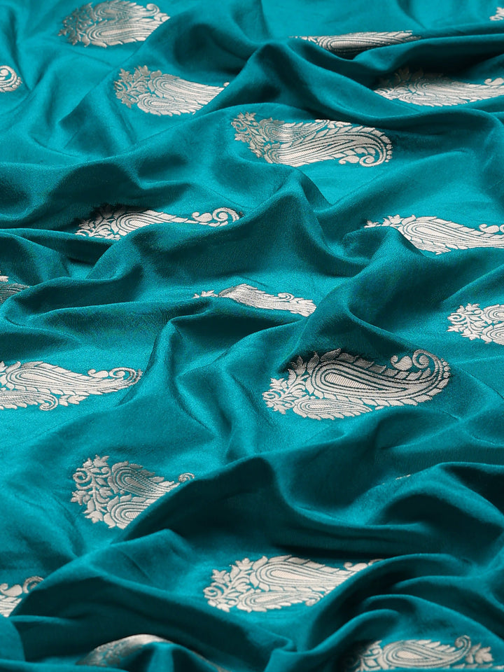 Zari Border Booti Handloom Woven Saree