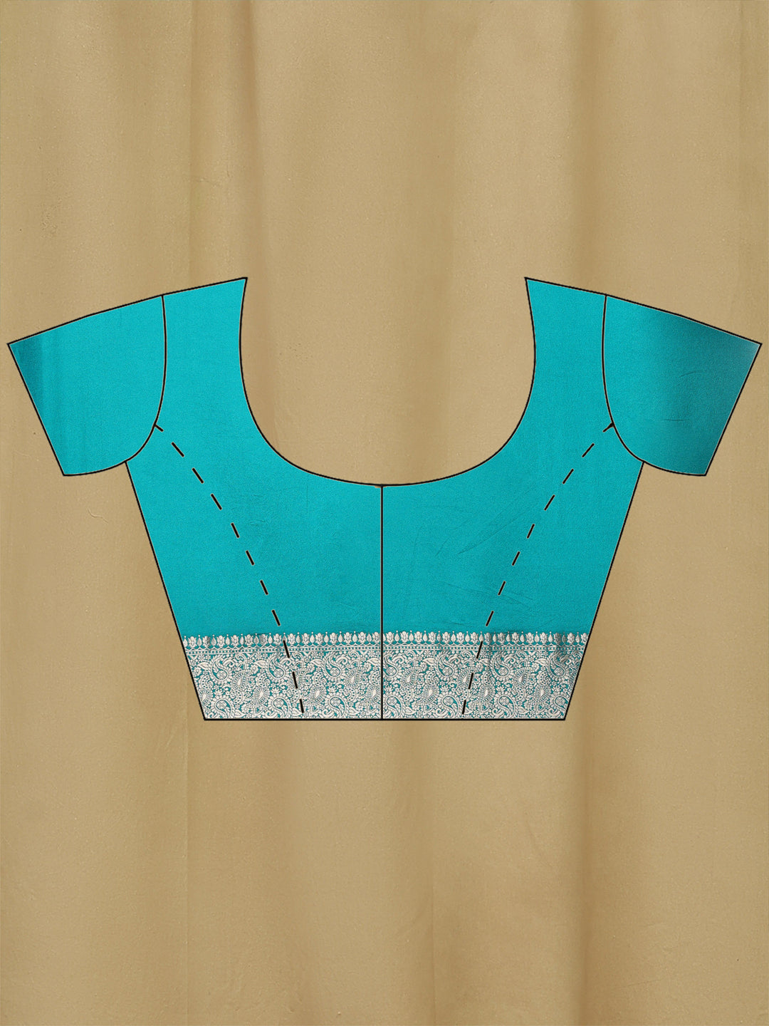 Zari Border Booti Handloom Woven Saree