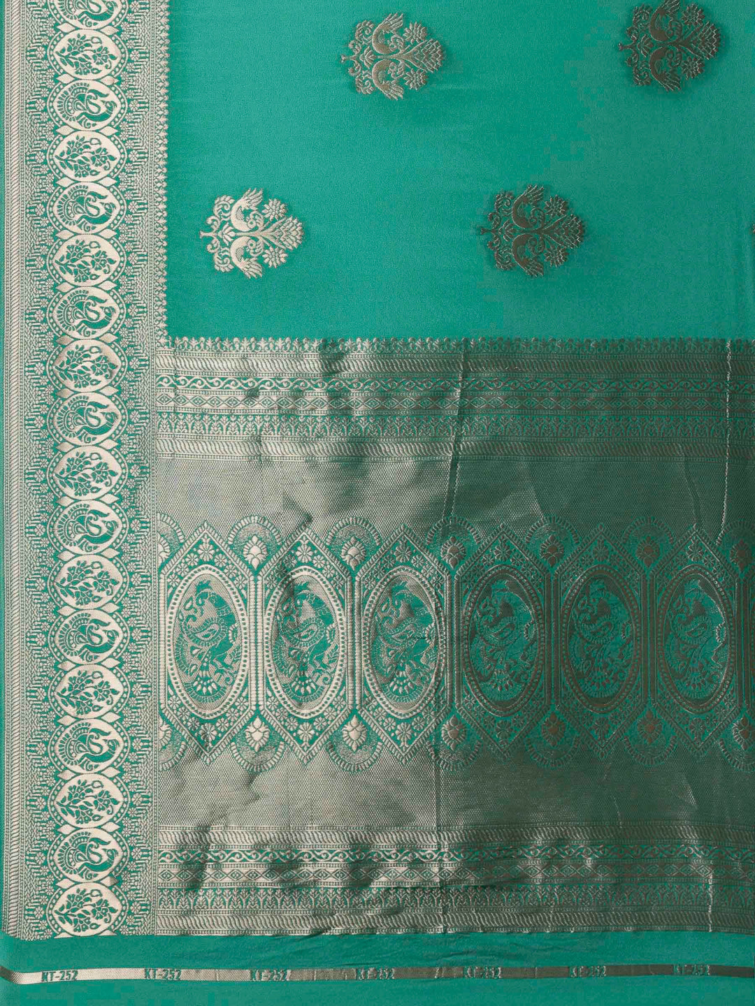 Green Woven Design Art Silk Saree