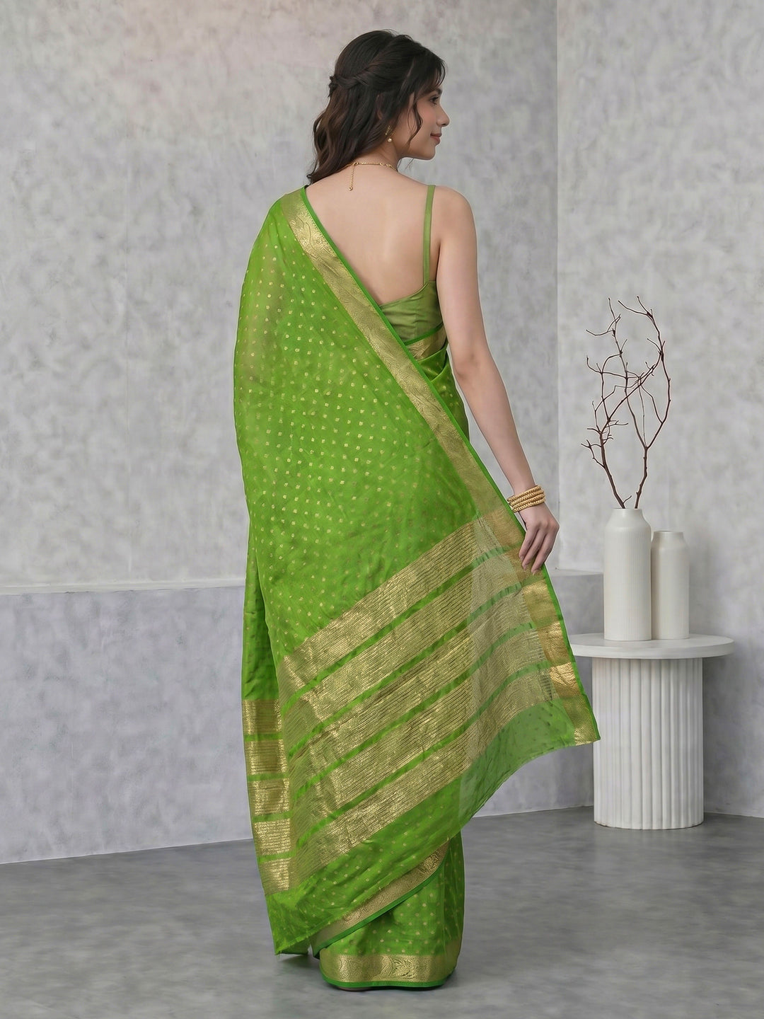 Woven Booti Art Silk Saree