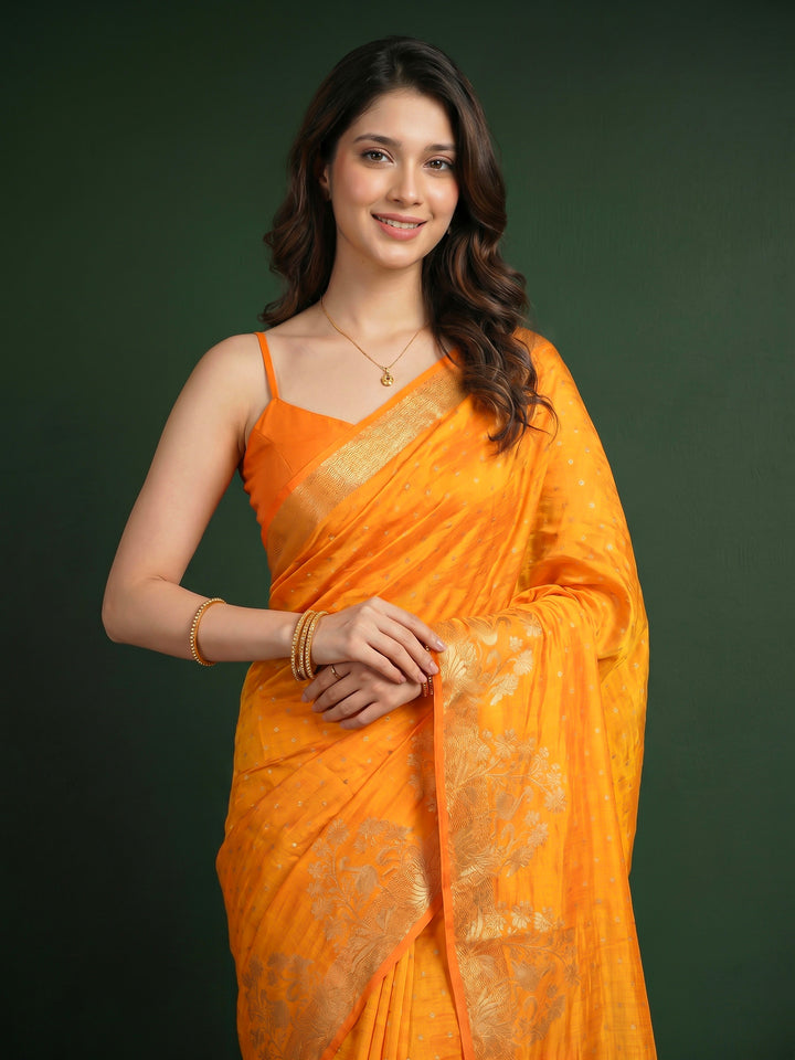 Woven Booti Art Silk Saree