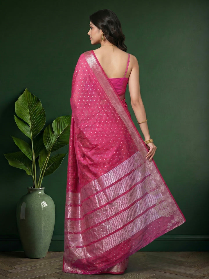 Woven Booti Art Silk Saree