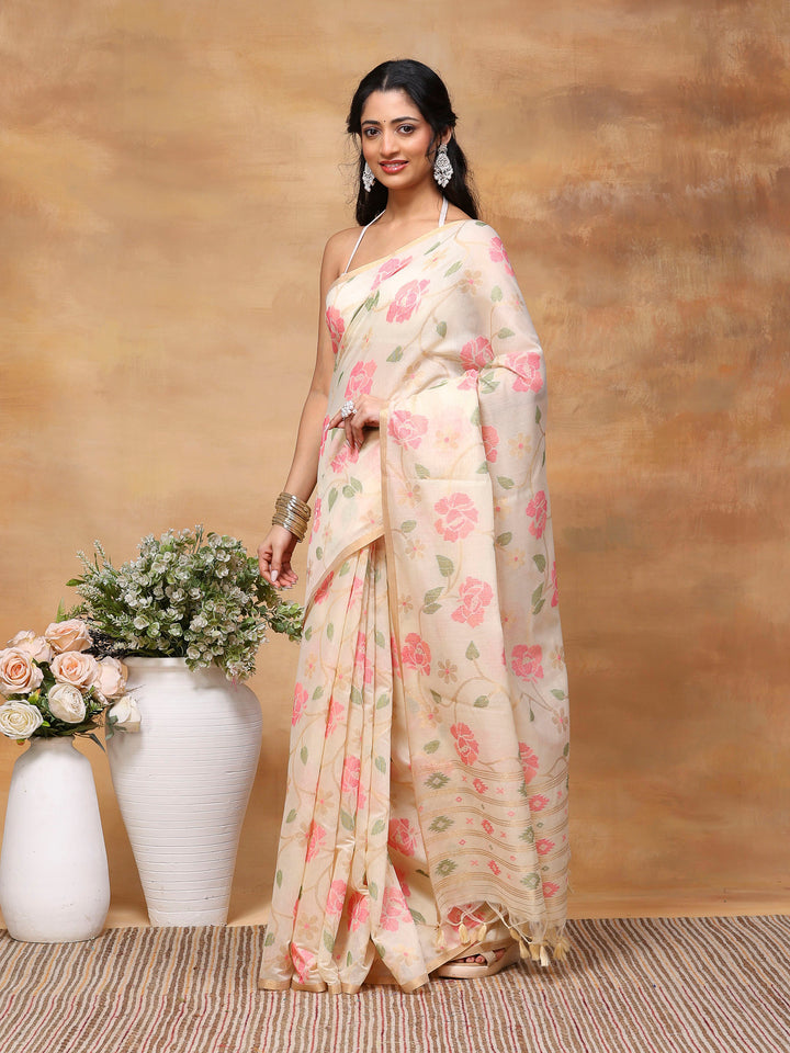 Woven Design Tussar Silk Saree