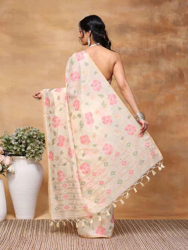 Woven Design Tussar Silk Saree