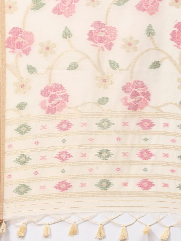 Woven Design Tussar Silk Saree