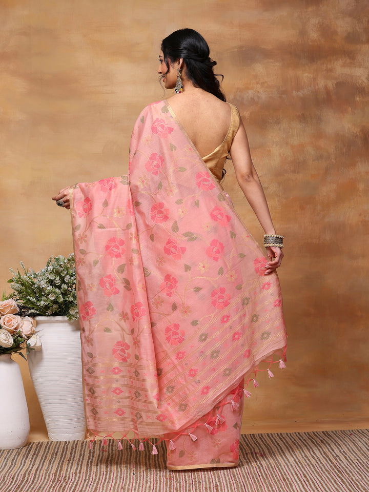 Woven Design Tussar Silk Saree