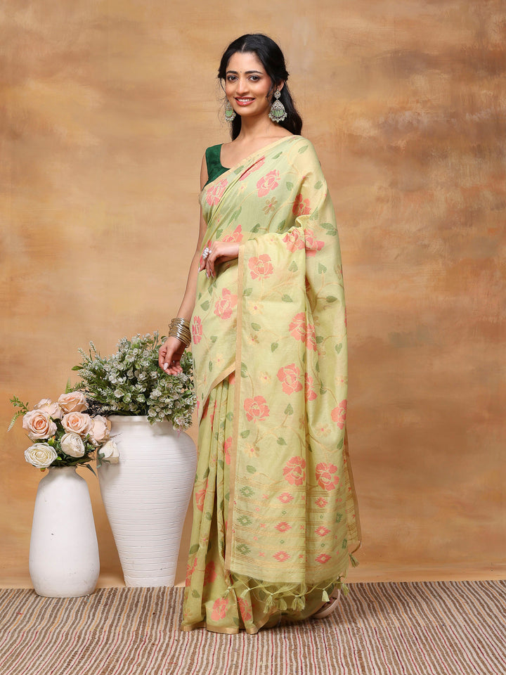 Woven Design Tussar Silk Saree