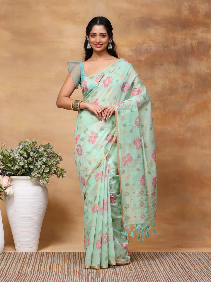 Woven Design Tussar Silk Saree