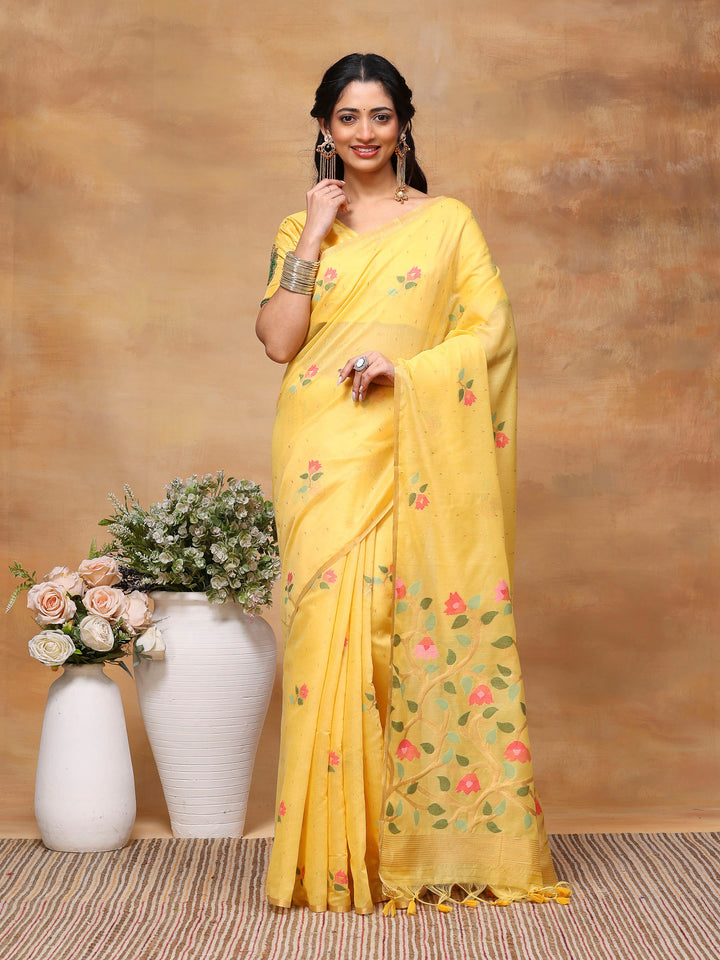 Woven Design Tussar Silk Saree