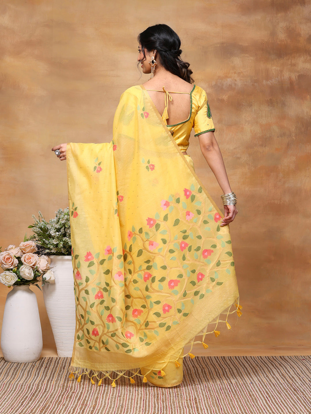Woven Design Tussar Silk Saree