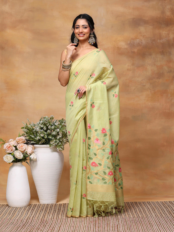Woven Design Tussar Silk Saree