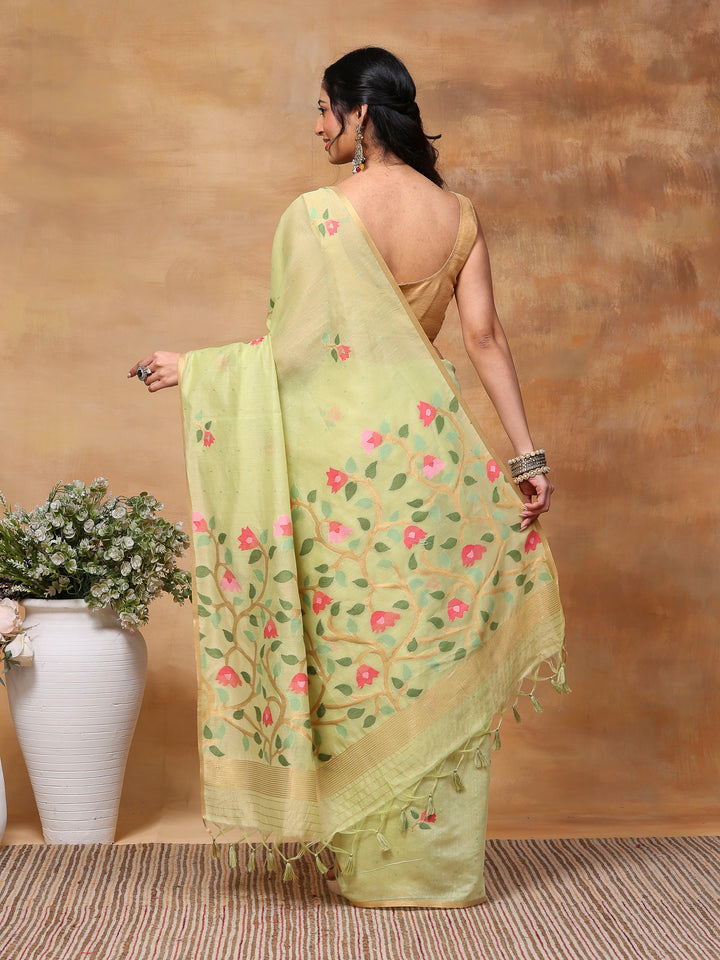 Woven Design Tussar Silk Saree