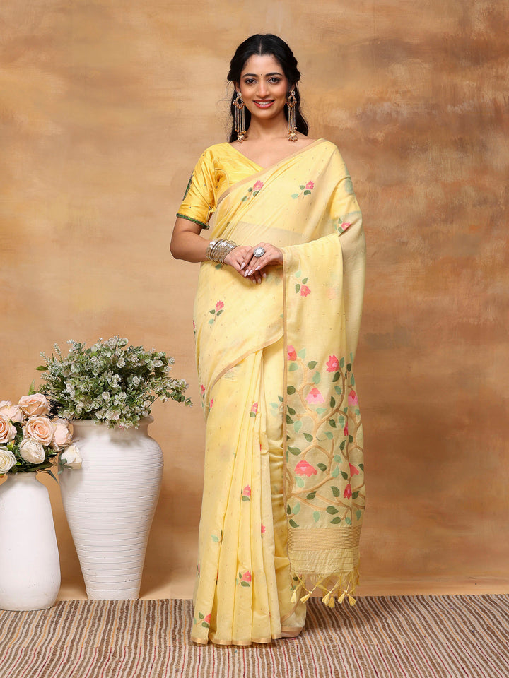 Woven Design Tussar Silk Saree