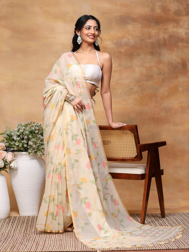 Woven Design Tussar Silk Saree