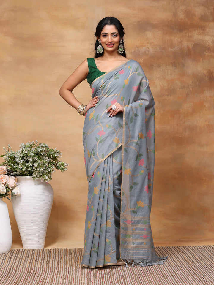 Woven Design Tussar Silk Saree