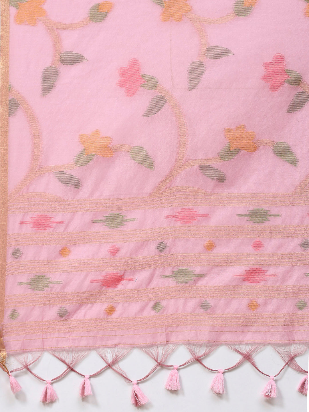 Mauve Zari Jaal Tusaar Saree