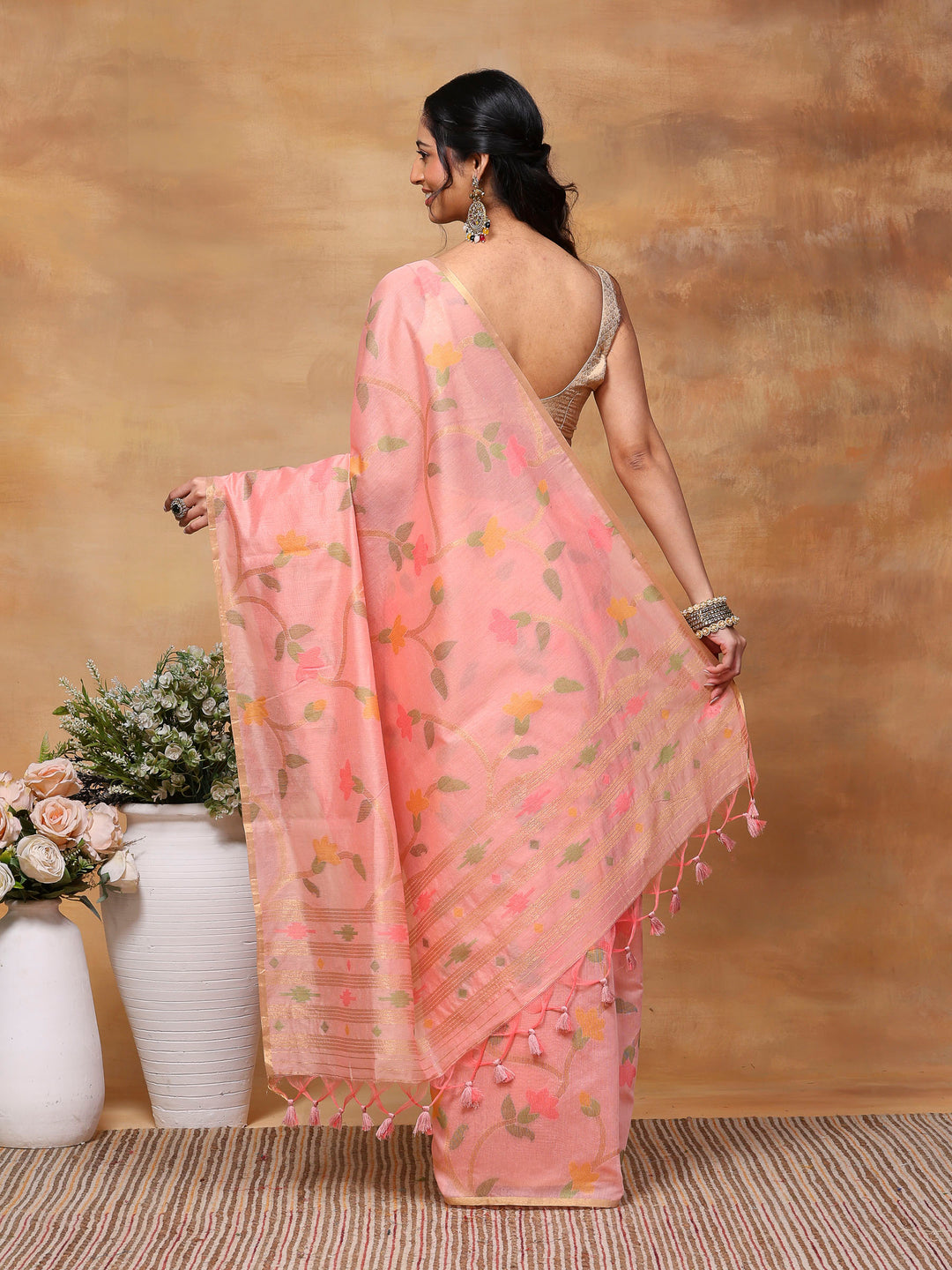 Woven Design Tussar Silk Saree