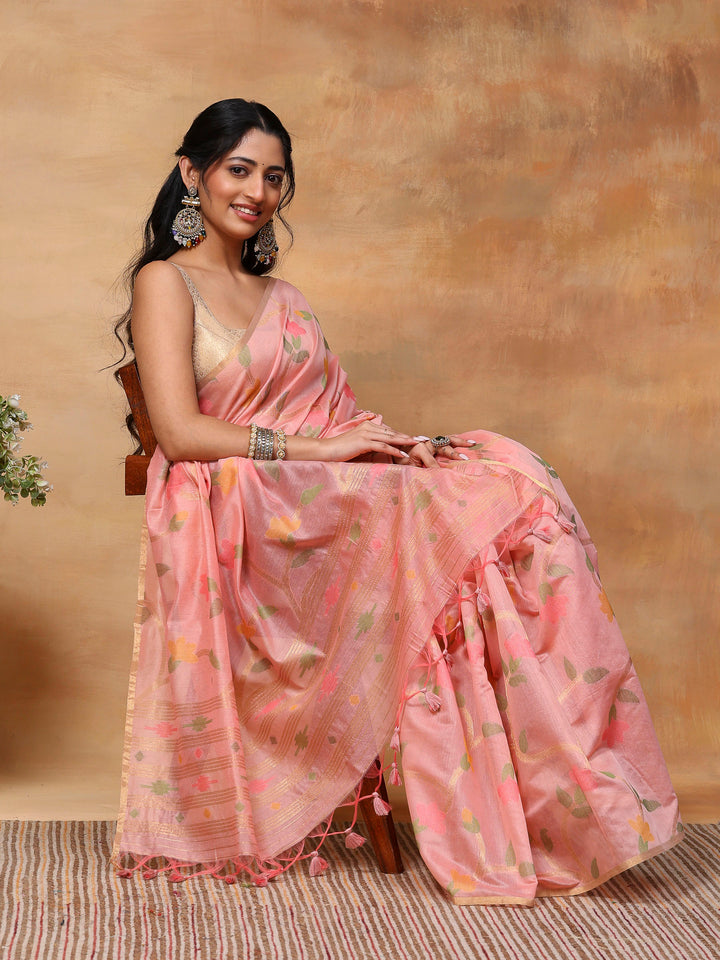 Woven Design Tussar Silk Saree