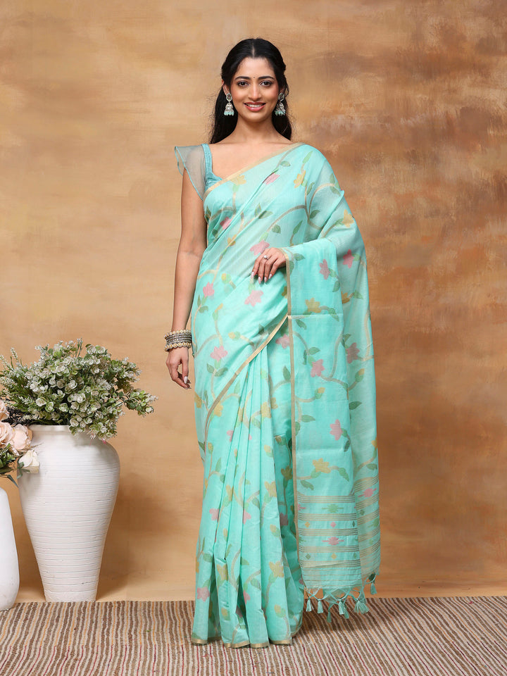 Woven Design Tussar Silk Saree