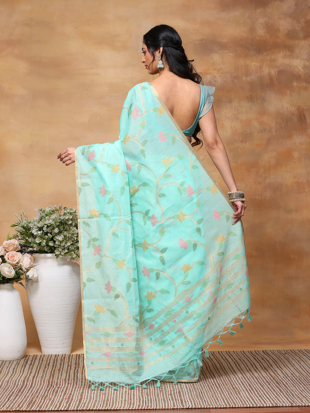 Woven Design Tussar Silk Saree