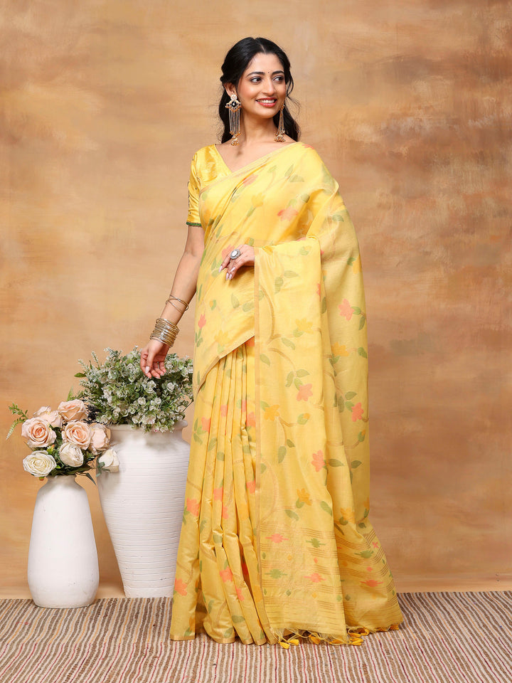 Woven Design Tussar Silk Saree