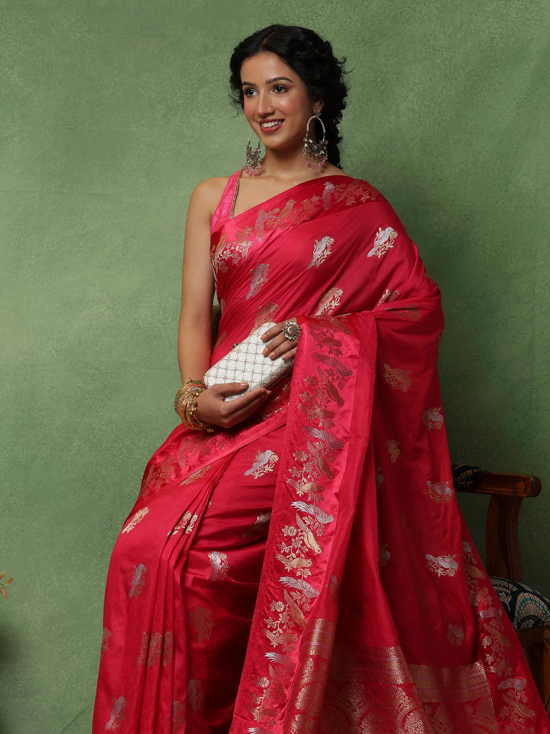 Rani Woven Design Art Silk Saree
