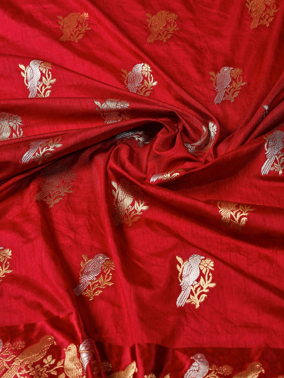 Wine Woven Design Art Silk Saree