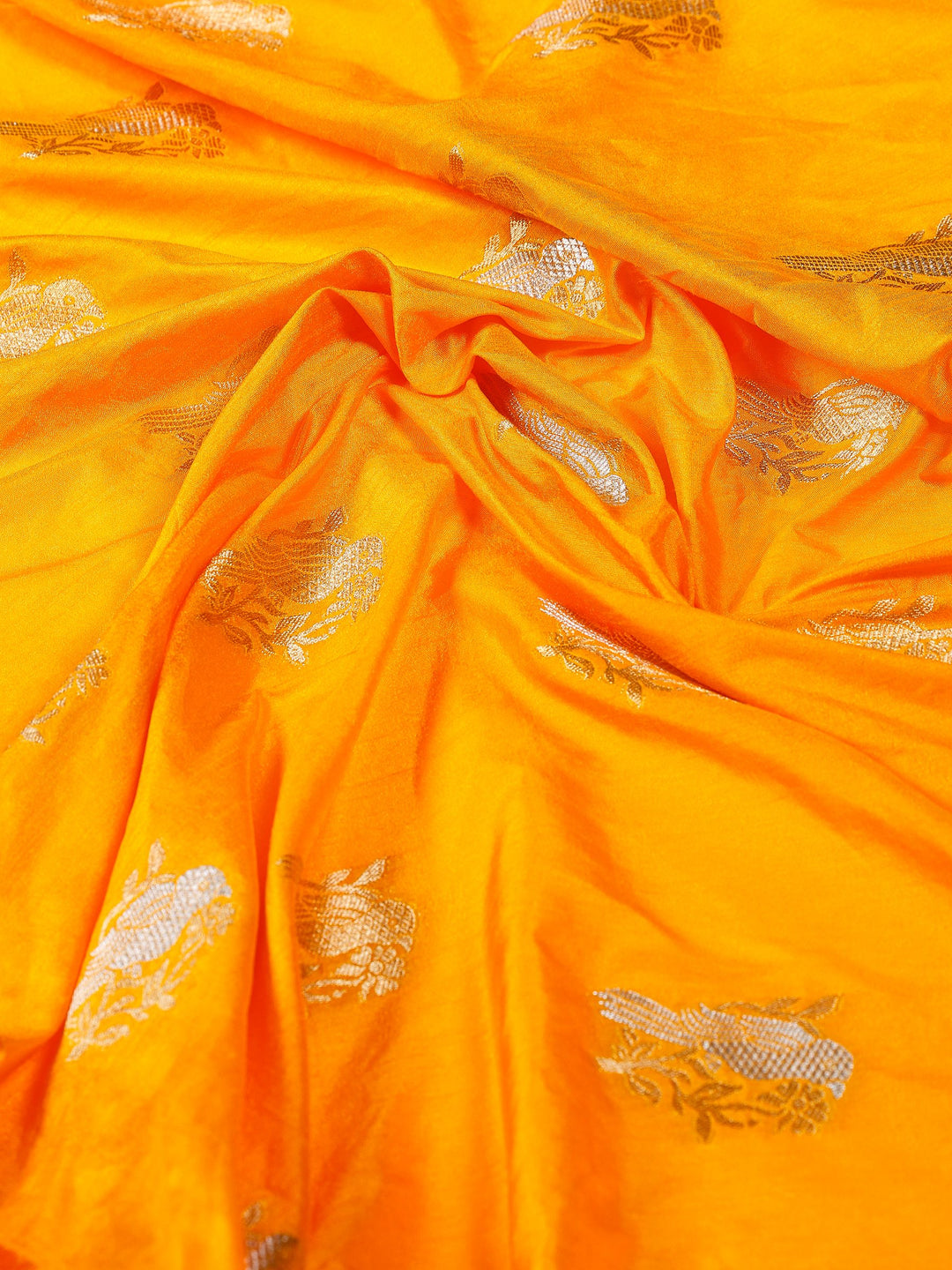Yellow Woven Design Art Silk Saree