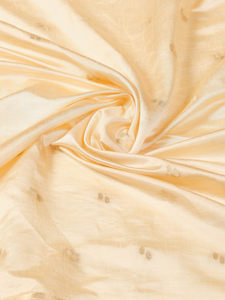 Beige Woven Design Art Silk Saree