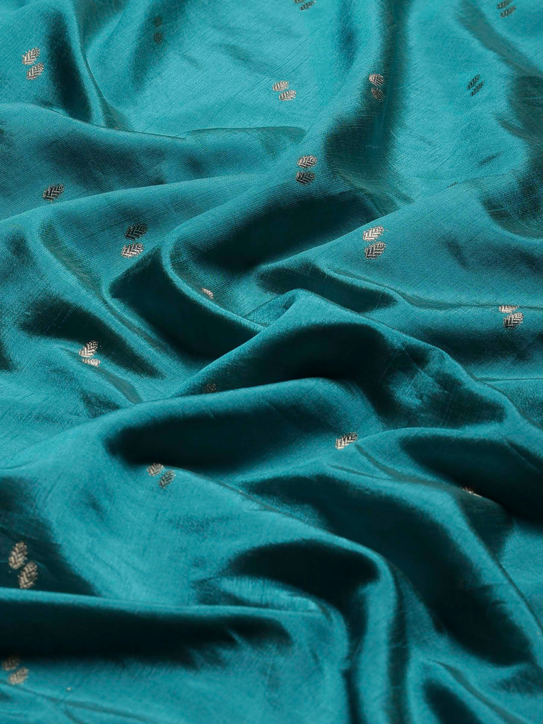Lake Blue Woven Design Art Silk Saree