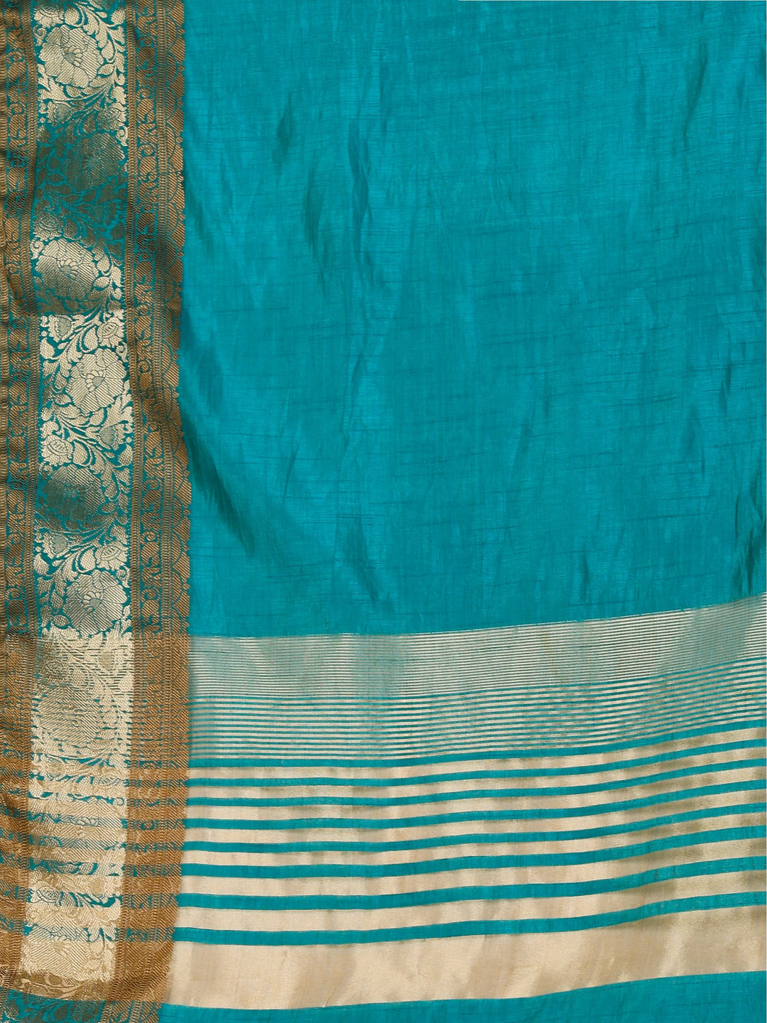 Lake Blue Woven Design Art Silk Saree