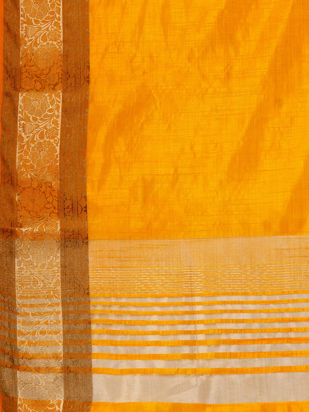 Mustard Woven Design Art Silk Saree