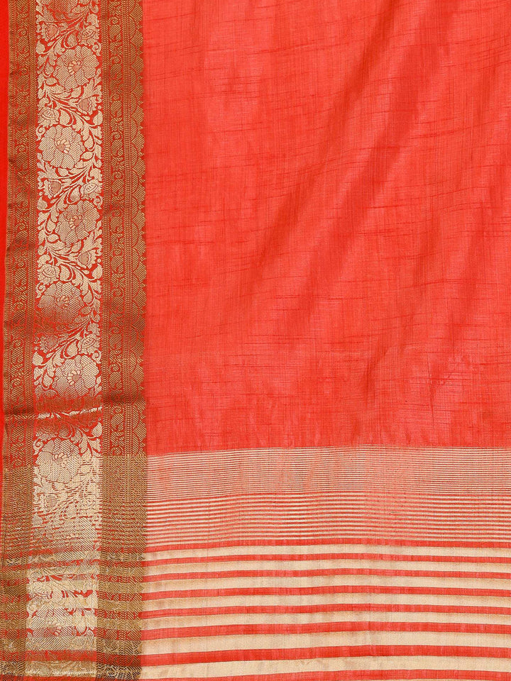 Pink Woven Design Art Silk Saree