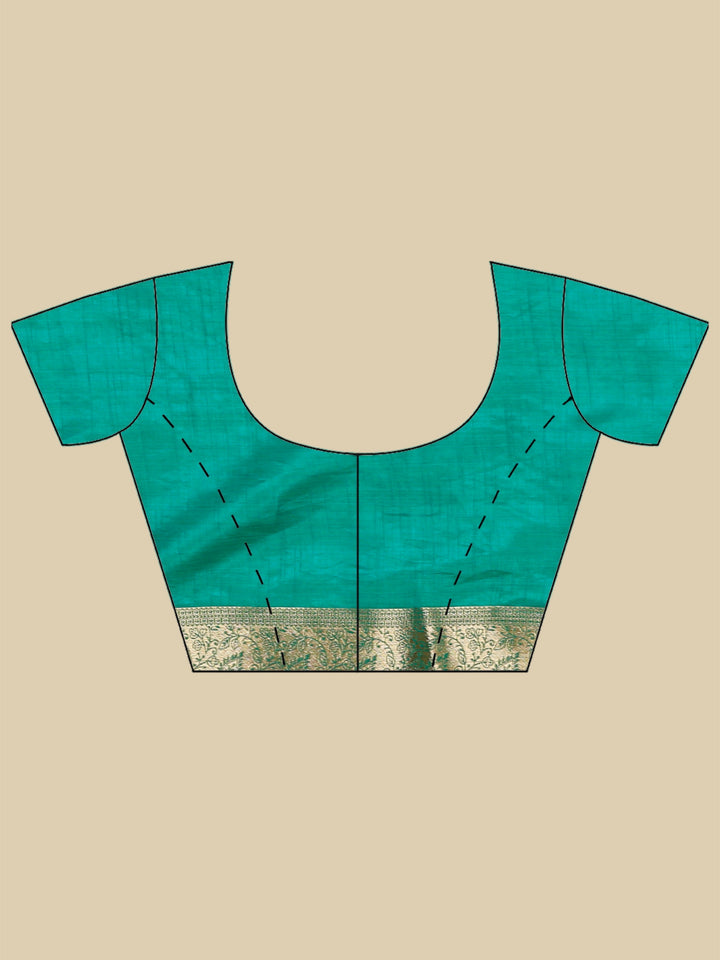 Green Woven Design Art Silk Saree
