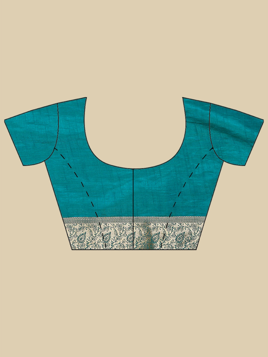 Lake Blue Woven Design Art Silk Saree
