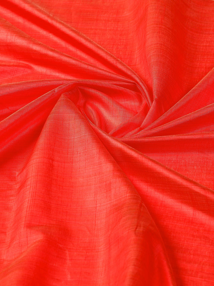 Rust Woven Design Art Silk Saree