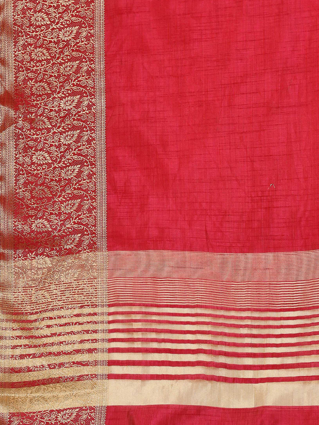 Wine Woven Design Art Silk Saree