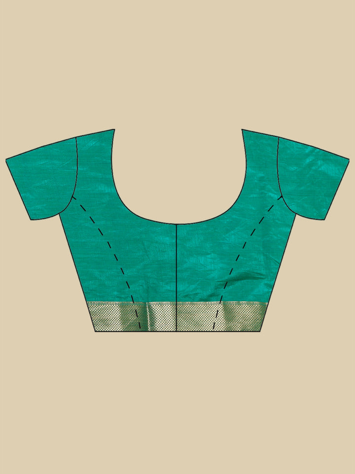 Green Woven Design Art Silk Saree