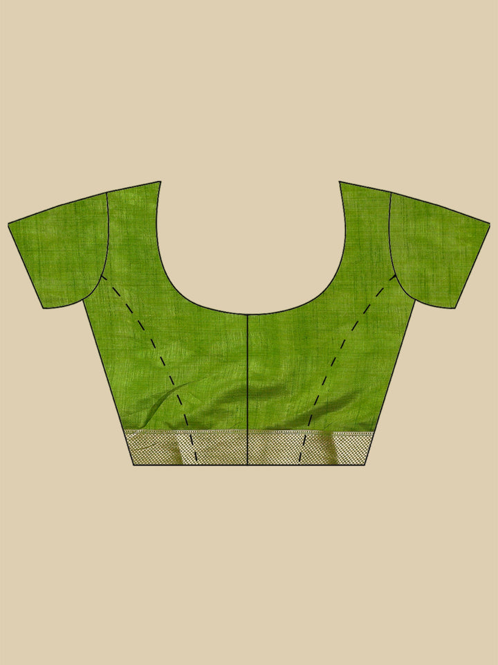 Parrot Green Woven Design Art Silk Saree