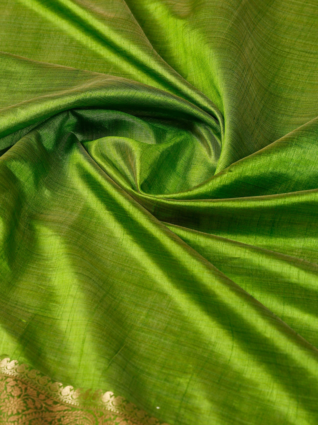 Parrot Green Woven Design Art Silk Saree