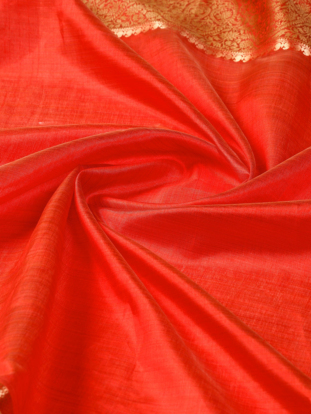 Rust Woven Design Art Silk Saree