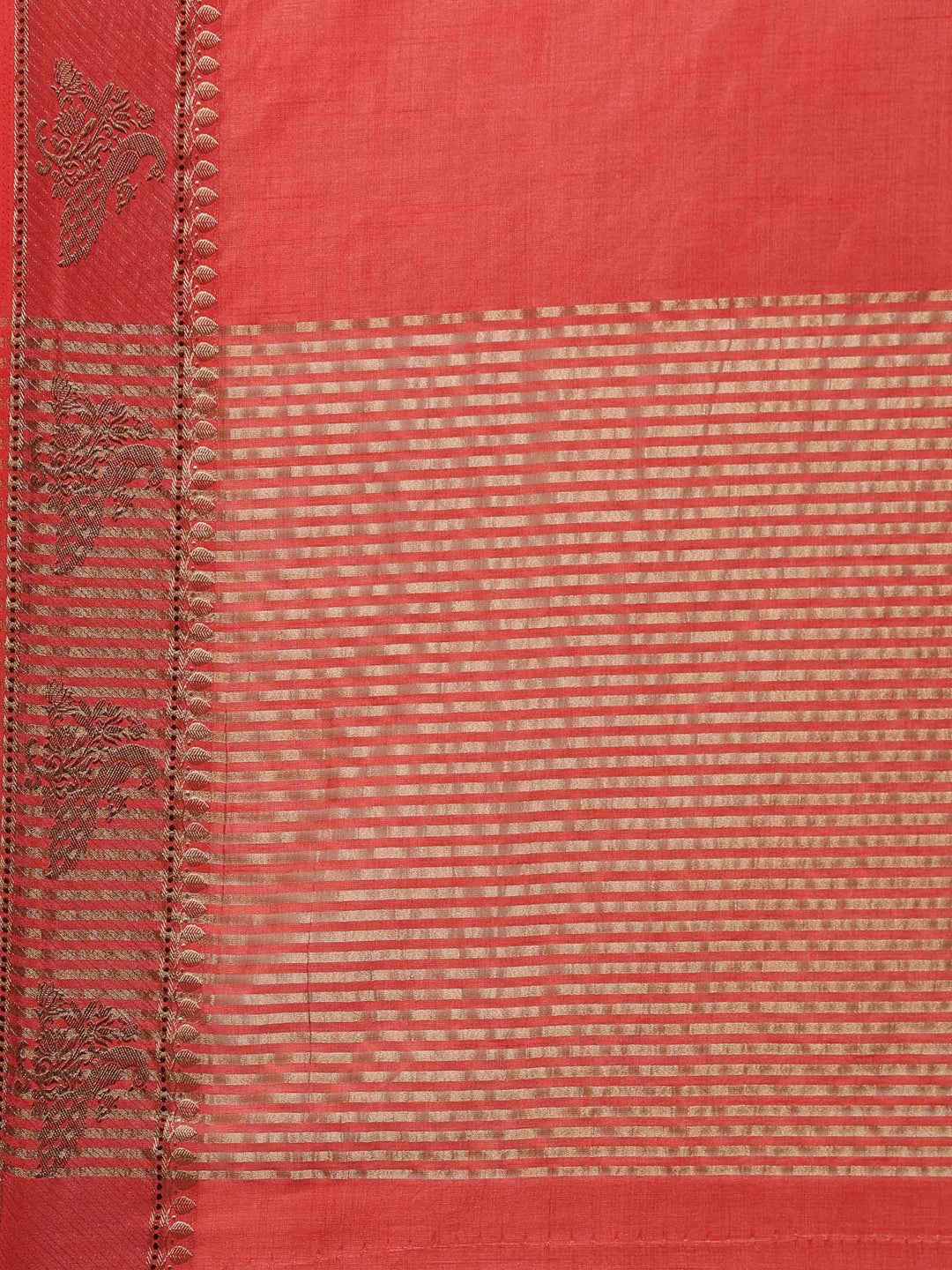 Pink Woven Design Art Silk Saree