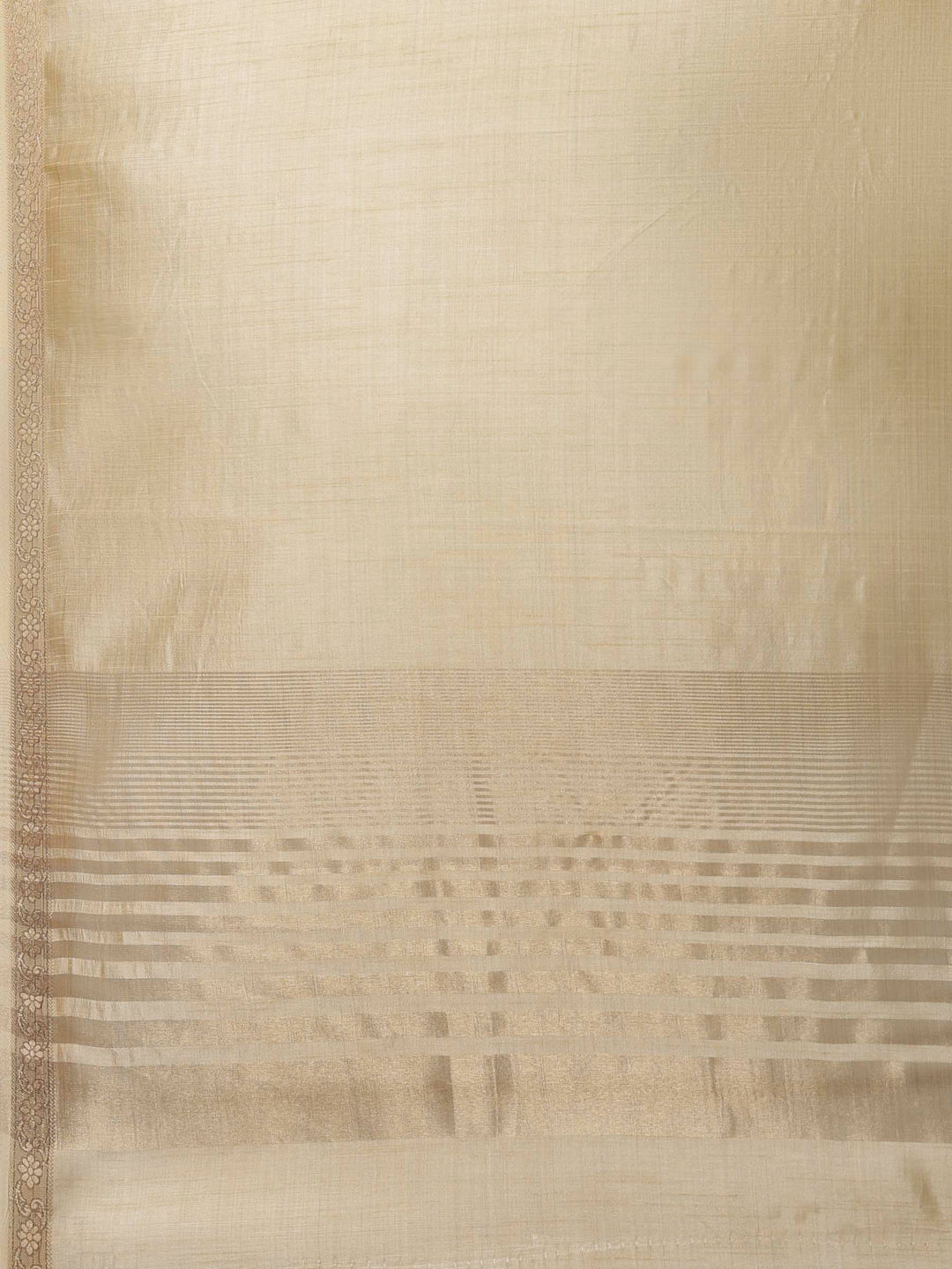 Beige Woven Design Art Silk Saree