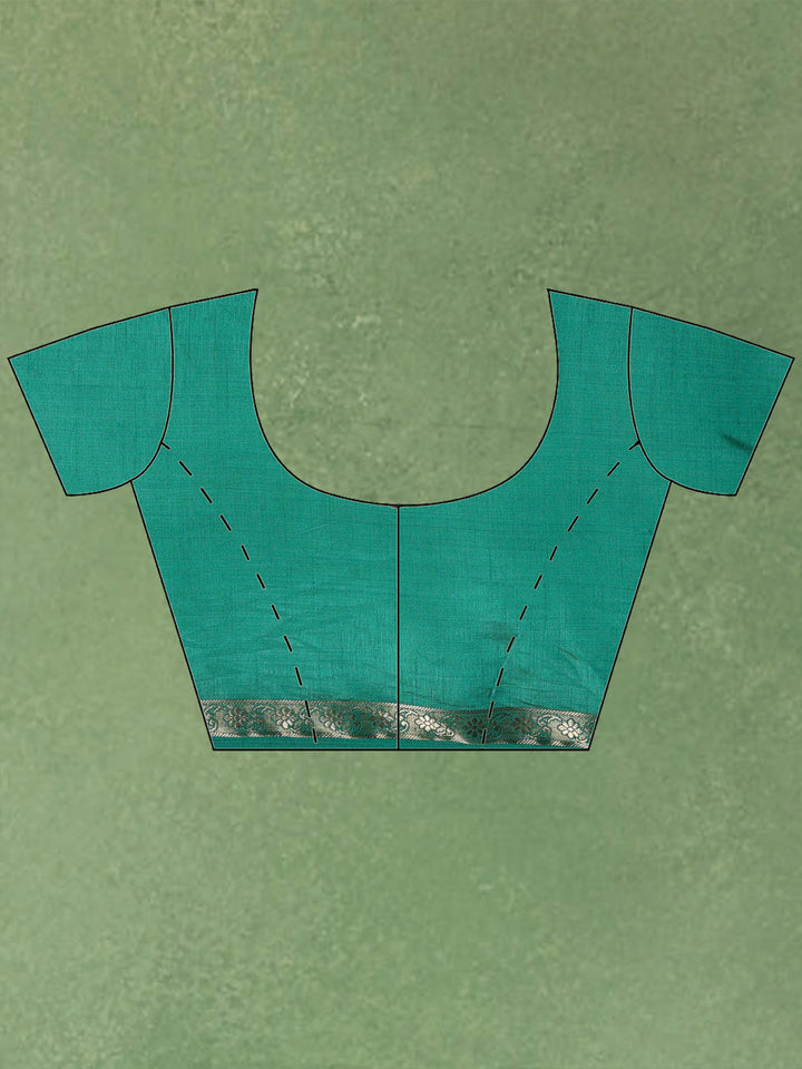 Green Woven Design Art Silk Saree