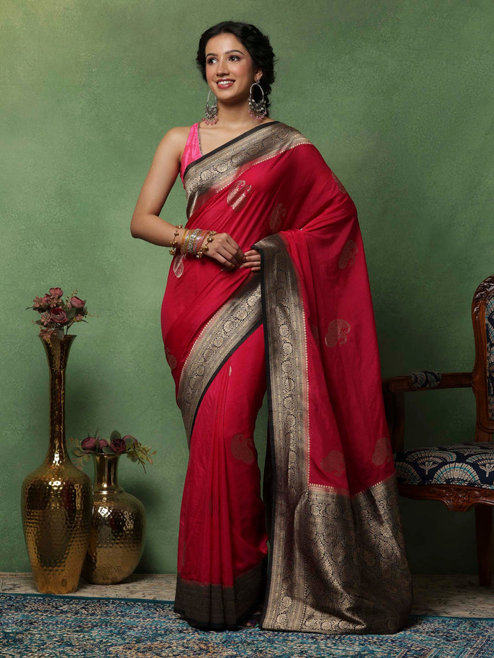 Rani Woven Design Art Silk Saree