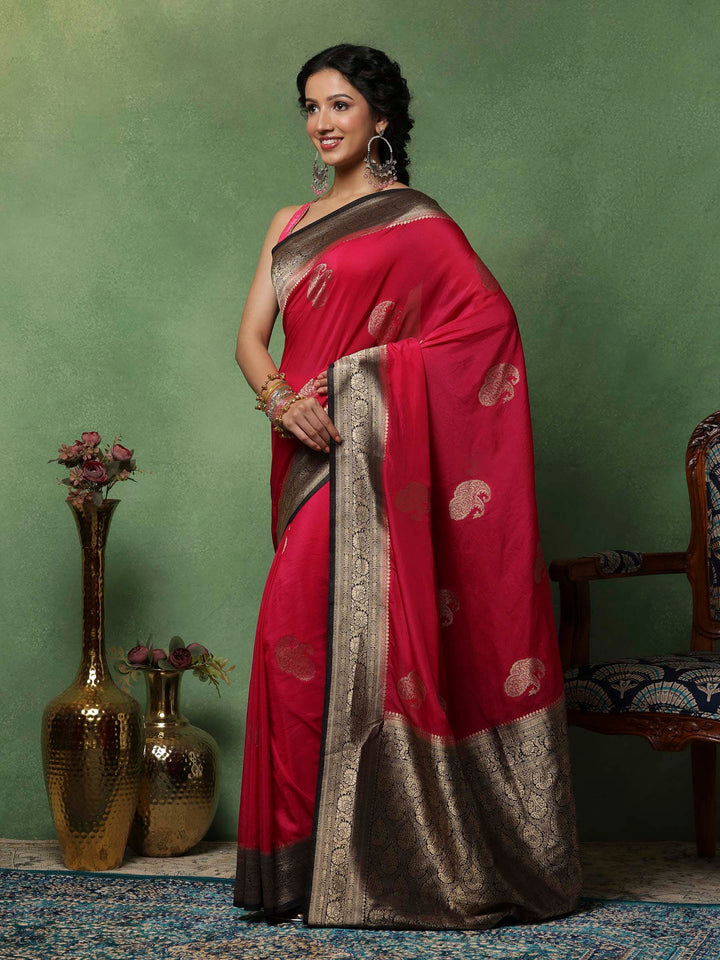 Rani Woven Design Art Silk Saree